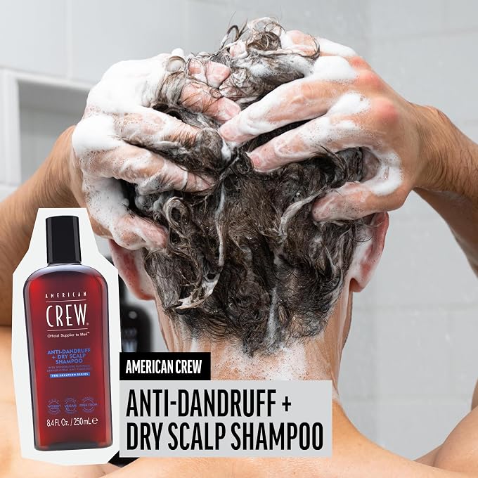 AMERICAN CREW Anti-Dandruff + Dry Scalp Shampoo by, Citrus Mint Scent, 8.45 Oz - Image 3