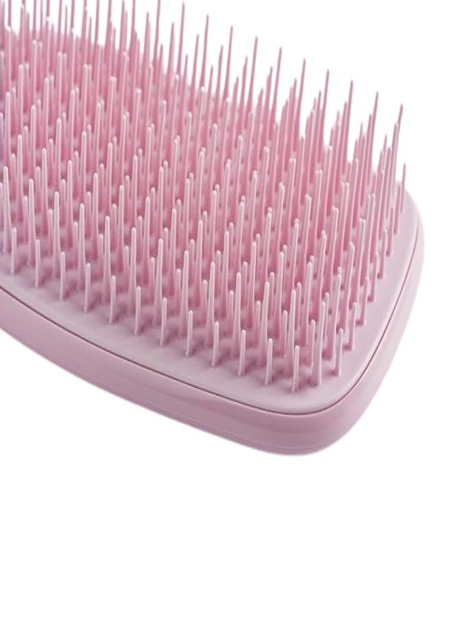 N Treck Paddle Detangler Hair Brush for Men & Women | Hair Comb for Dry & Wet Hair Styling | Flexible Bristles for Gently Glide Through Hair & Massage Scalp | Reduces Hair Damage - Pack of 1, Pink - Image 3