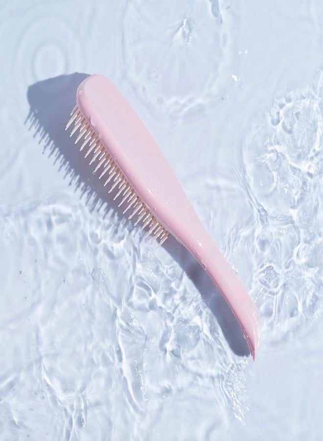 N Treck Paddle Detangler Hair Brush for Men & Women | Hair Comb for Dry & Wet Hair Styling | Flexible Bristles for Gently Glide Through Hair & Massage Scalp | Reduces Hair Damage - Pack of 1, Pink - Image 5