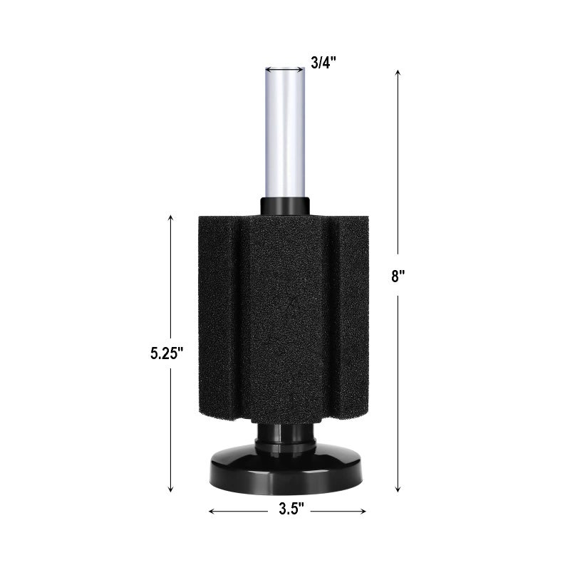 AQUANEAT Aquarium Bio Sponge Filter Breeding Fry Betta Shrimp Nano Fish Tank (M Large up to 50Gal) - Image 2