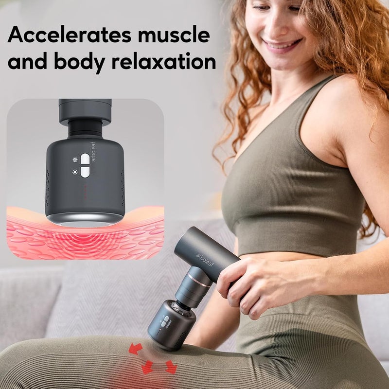 Bluejw Mini Massage Gun, Full-Metal Electric Portable Hand Held Massager Gun for Back, Body Muscles, Gifts, Office, Home, Athletes - Image 3