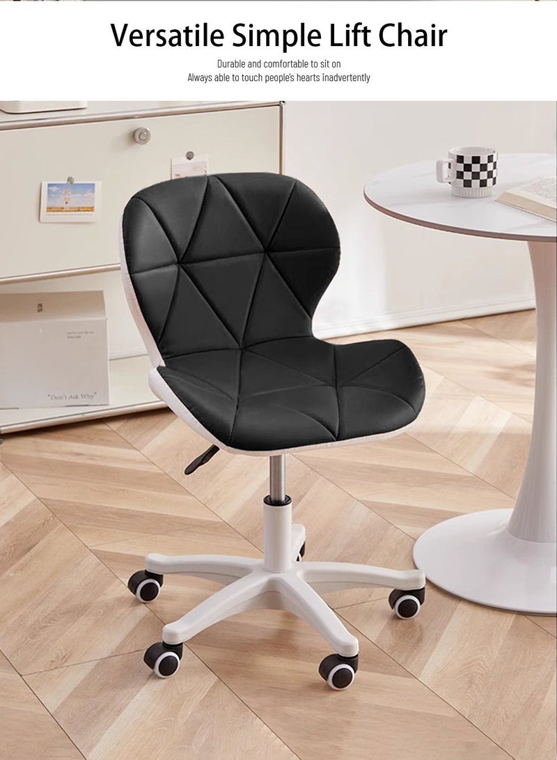 Sinyin Set of 4 Ergonomic Office Chairs with Soft Padded Cushion, Adjustable Swivel Desk Chair with Wheels, Modern Computer Chair for Home Office, Bedroom, Vanity and Study Room - Image 2