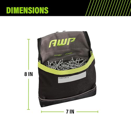 AWP TrapJaw Clip-on Fastener Tool Pouch, Small Utility Bag with Spring-Loaded Closure, Durable Tactical Tool Holder for Nails, Screws, and Electrical Accessories, 1L-039-2 - Image 2