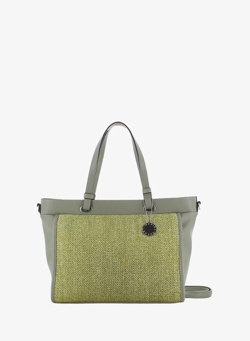 مارينا جالانتي Marina Galanti Women's Assolo Woven Shopper Bag – Green