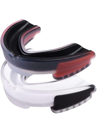 Sports Mouthguard for Soccer, Basketball, Lacrosse, Field Hockey, Mixed Martial Arts, Boxing, Jiu-Jitsu, Breathable Mouthguard for Adults and Teens White/Black + Black/Red - pzsku/Z59F84611E017400A3ABCZ/45/_/1722742870/4a501924-6e89-4a1c-8161-cadb9a32dfcc
