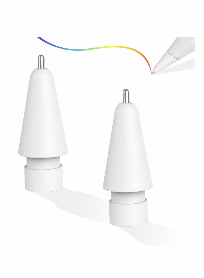 SYOSI Replacement Tips for Apple Pencil 1st/2nd Generation, Upgraded Longer Fine Point High Sensitive Pen Like iPencil Nib, No Wear Out Noiseless Precise Control Stylus Tip for iPad Pro Pencil - Image 1