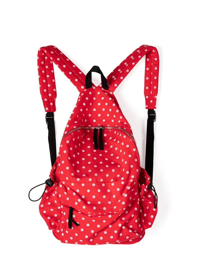 Korean Style Polka Dot Ultra-Light Backpack for Women, Large Capacity Daypack - Image 1