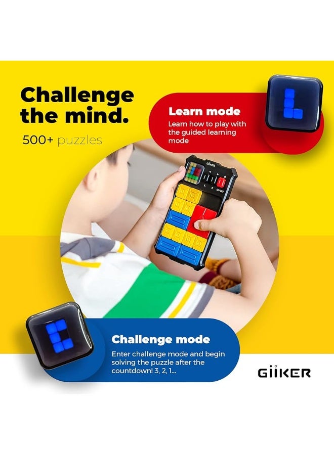GiiKER Super Slide Puzzle Games Original 500 Challenges Brain Teaser Puzzle Toys for Kids Teens Travel Games Birthday Gifts Easter Basket Stuffers for Boys Girls Activities for Road Trips - Image 5