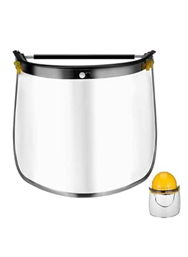 Thickened Plastic Anti Splash Face Shield For Hard Hat Grinding Polishing Cutting Industrial Safety Mask - Image 1