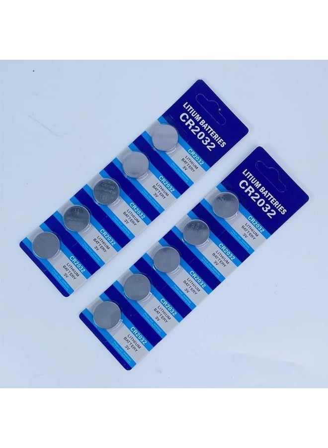 robotgcc CR2032 3V Coin Lithium Battery 10-Pack, Long Shelf Life Low Self Discharge Button Cell, Stable Voltage Coin Cell for Remote Control, PC CMOS, Car Key, Medical Devices, CE RoHS UN38.3 Certified - Image 2