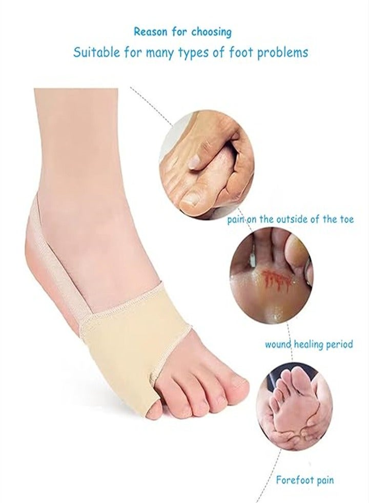 Hallux valgus corrector, relief pad, hallux valgus toe separator, night protector for men and women, relieves foot pain caused by hallux valgus, big toe joint, hammer toe (2 pairs) - Image 2