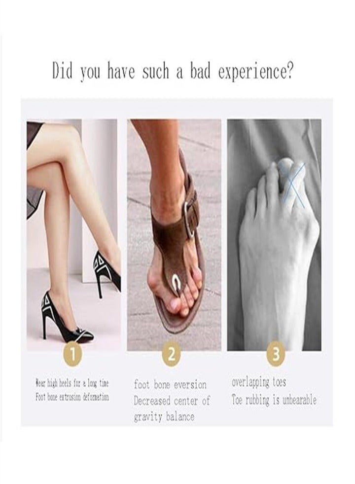 Hallux valgus corrector, relief pad, hallux valgus toe separator, night protector for men and women, relieves foot pain caused by hallux valgus, big toe joint, hammer toe (2 pairs) - Image 4