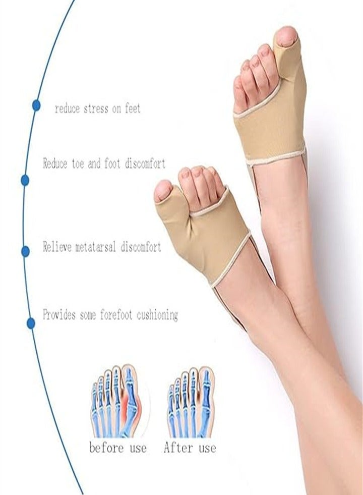 Hallux valgus corrector, relief pad, hallux valgus toe separator, night protector for men and women, relieves foot pain caused by hallux valgus, big toe joint, hammer toe (2 pairs) - Image 5