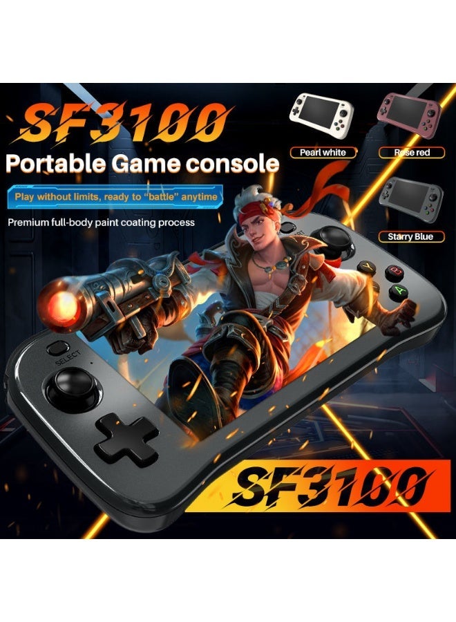 ELTRAZONE SF3100 Handheld Game Console 4.5 Inch Screen Portable Retro Gaming Device with Dual 3D Joysticks, 10+ Emulators, Classic Games, Rechargeable Portable Video Game Player for Kids & Adults - Image 4