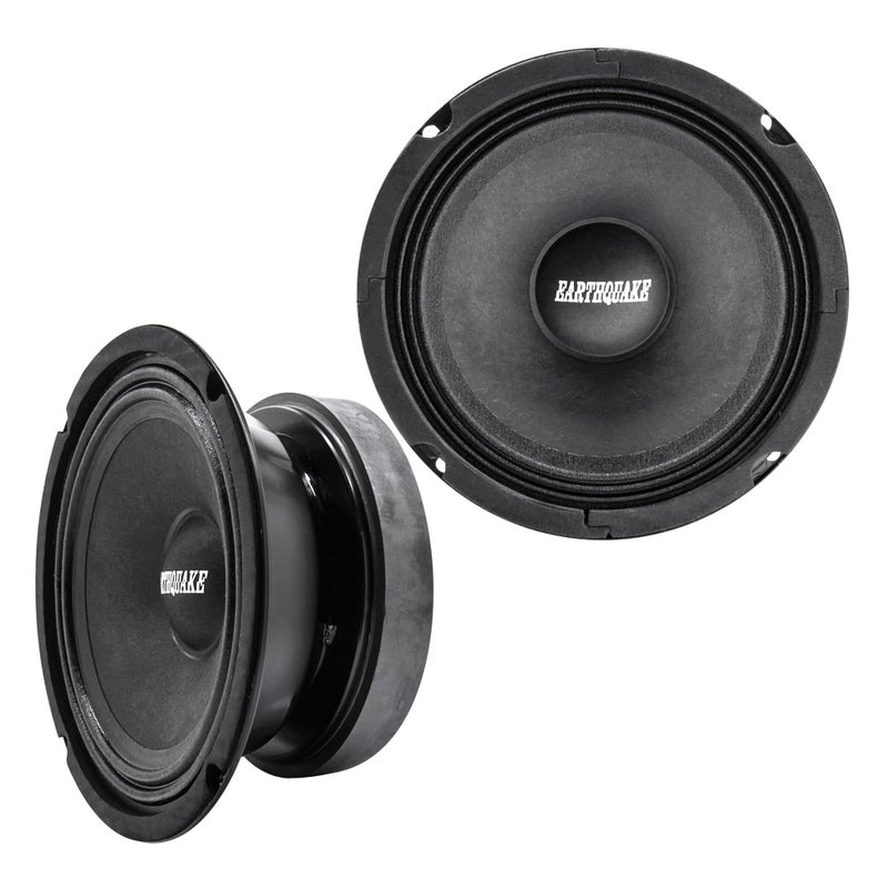 EARTHQUAKE Sound PREQ6S8 65inch 8Ohm Cloth Surround Speakers Sealed Basket 200 Watts Max Pair