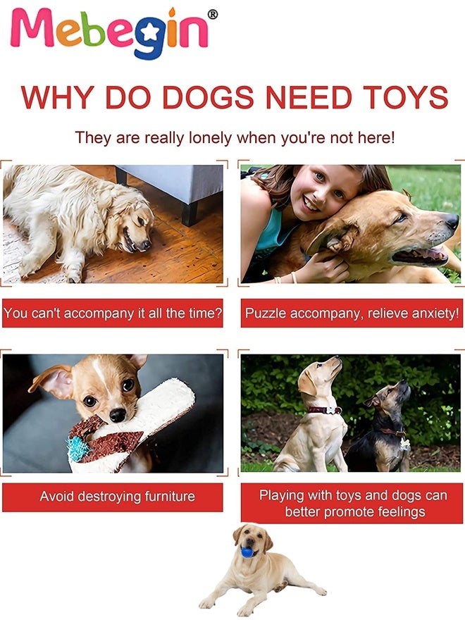 MEBEGIN 23 Pack Dog Toys Set for Teeth Cleaning and Fun, uppy Teething Chew Toys Set with Squeak Plush Toy, Interactive Rope, Dog Treat Balls and Other Accessaries - Image 4