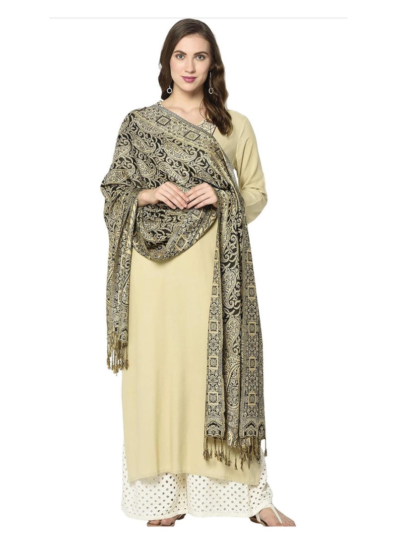 Adoro - 6pcs Kashmiri Shawls Handicrafts and Stone work for Women Premium quality - Image 1