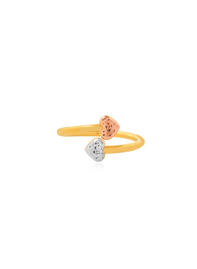 BAFLEH JEWELLERY Golden Romance: The Ultimate 21K Heart Ring for Your Special One  - Image 2