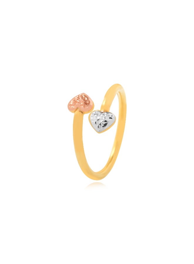BAFLEH JEWELLERY Golden Romance: The Ultimate 21K Heart Ring for Your Special One  - Image 1