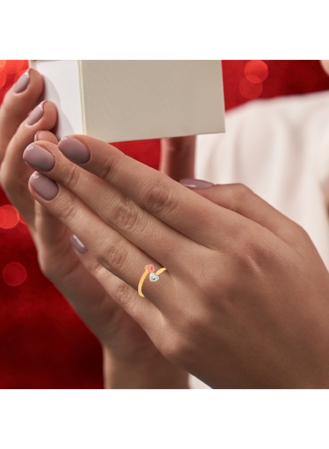BAFLEH JEWELLERY Golden Romance: The Ultimate 21K Heart Ring for Your Special One  - Image 3