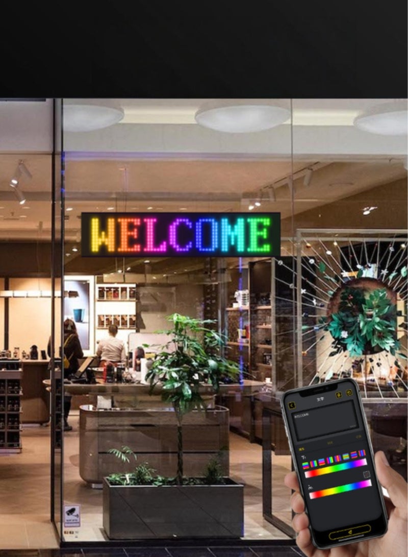 Loquat 16*32LED flexible display APP Bluetooth advertising screen full-color intelligent soft screen display - Image 4