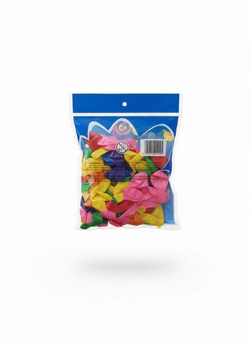Colorful Latex Balloons 100 pcs Pack for Parties & Decorations | Multi-Color Balloons for Birthday, Events & Celebration Decor