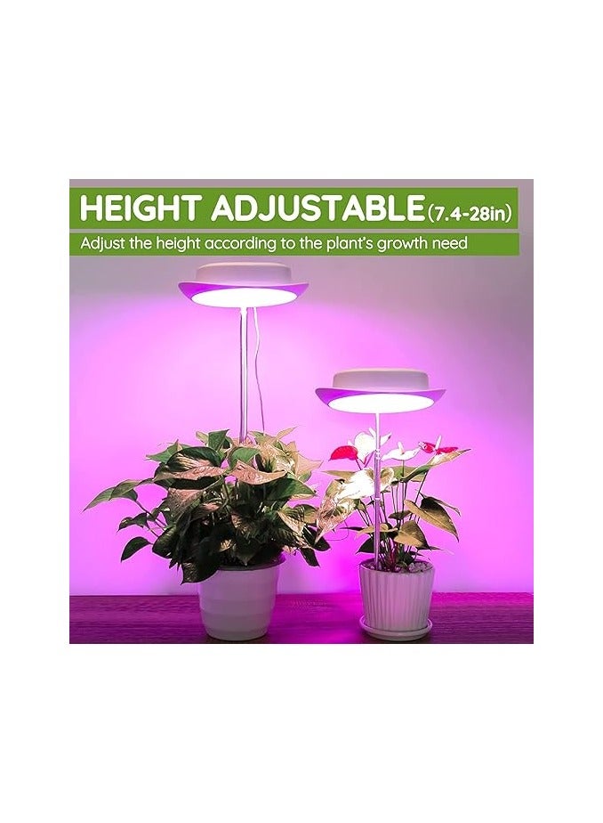 عام ضوء نمو للنباتات الداخلية، ضوء نمو LED ذو ارتفاع قابل للتعديل مع 10 مستويات لمعان قابلة للتعديل، مؤقت التشغيل/الإيقاف 3/9/12 ساعة، ضوء بثلاثة ألوان، تشغيل/إيقاف تلقائي، مصباح شمس النباتات - Image 4