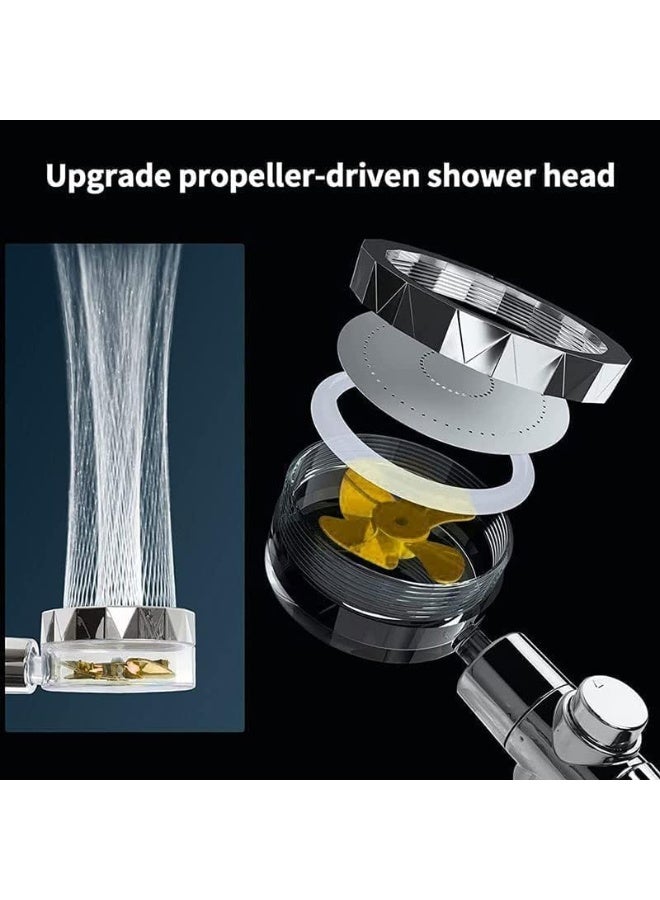 Turbo Fan Shower Head with 360° Rotation – Random Colour - Image 3
