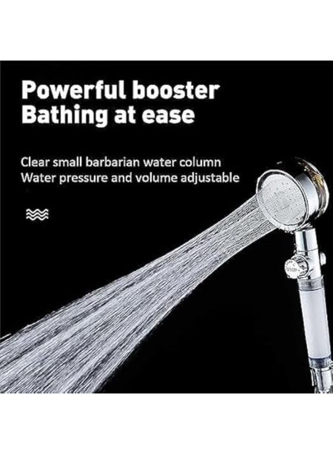 Turbo Fan Shower Head with 360° Rotation – Random Colour - Image 5