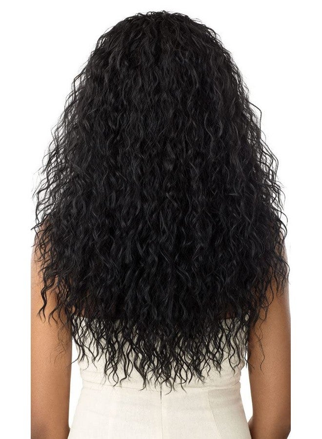 Outre Quick Weave Wet & Wavy Half Wig Beach Curl 24" (2T1/425) - Image 5
