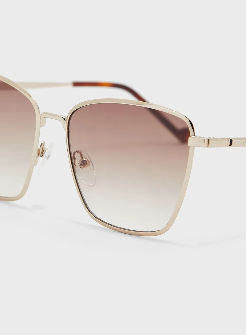 ليو جو نظارة شمسية بعدسات مستطيلة