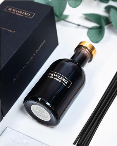 Benevolence LA Reed Diffusers for Home, Lavender & Eucalyptus Relaxing Fragrance | Aromatherapy Reed Diffuser Sticks with Gift Box, Scented Sticks for Bathroom | Home Décor - Image 4