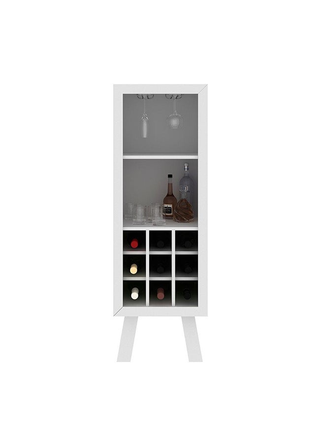 Zen Wine Cabinet With Storage Sturdy Home Bar Organiser Cupboard Modern Design Furniture For Dining Room L 44.8x37.5x135 Cm White - pzsku/Z59F8EF93132AD90C00D5Z/45/_/1710162625/4c2b7ba0-49e9-4f7c-a8d6-a1269555f098