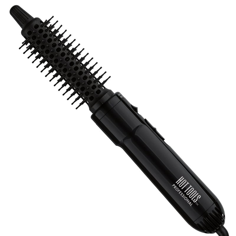 Hot Tools Pro Artist Hot Air Styling Brush | Style, Curl and Touch Ups (1”) Black - Image 1