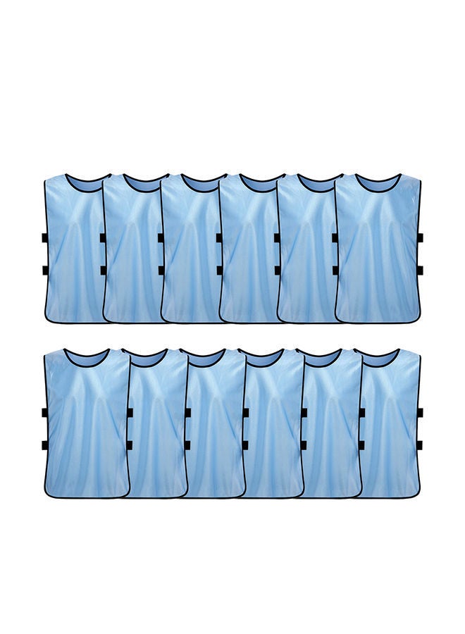 NIBEMINENT 12 PCS Adults Soccer Pinnies Quick Drying Football Jerseys Vest Scrimmage Practice Sports Breathable Team Training Bibs - Image 1