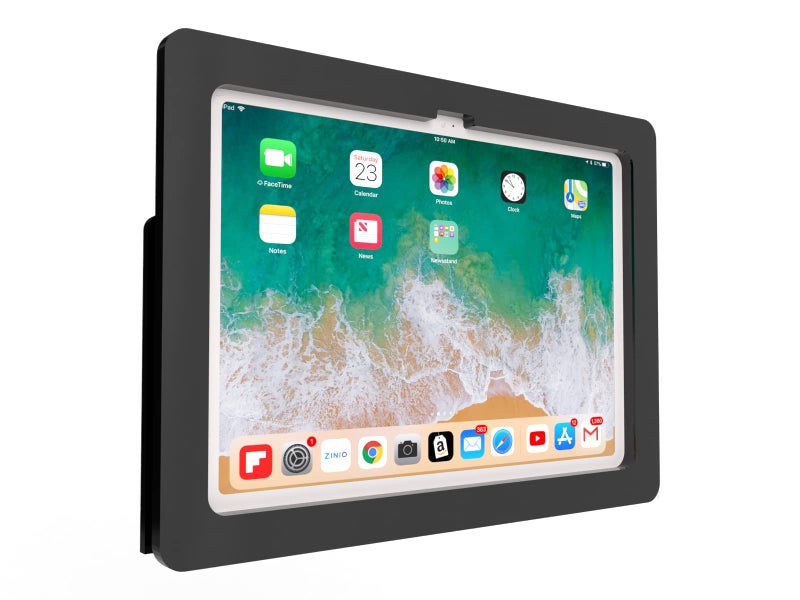TABcare AntiTheft Acrylic VESA Enclosure Made for Apple iPad 10 109 2022 iPad 11 11 2025 with Low Profile Wall Mount Kit 90Degree Angle USB C Charge Cable Black