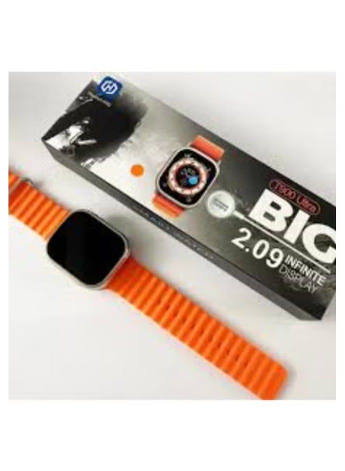 Smart Watch T900 Ultra, 2.09 inches, orange