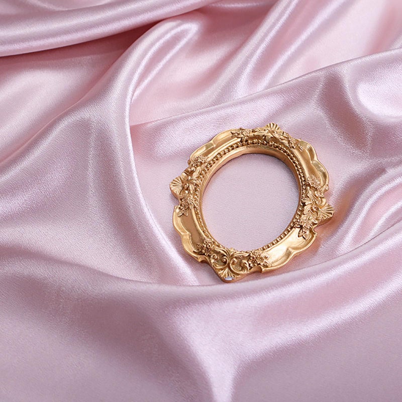 Yiemoge Satin Photography Background Silk, Glossy Fabric Cloth Backdrops for Goods, Crafts, Jewelry, Cosmetics, Food Photoshoot and Flat Lay (Pink, 3.3Ã—2.5ft/100Ã—75cm) - Image 1