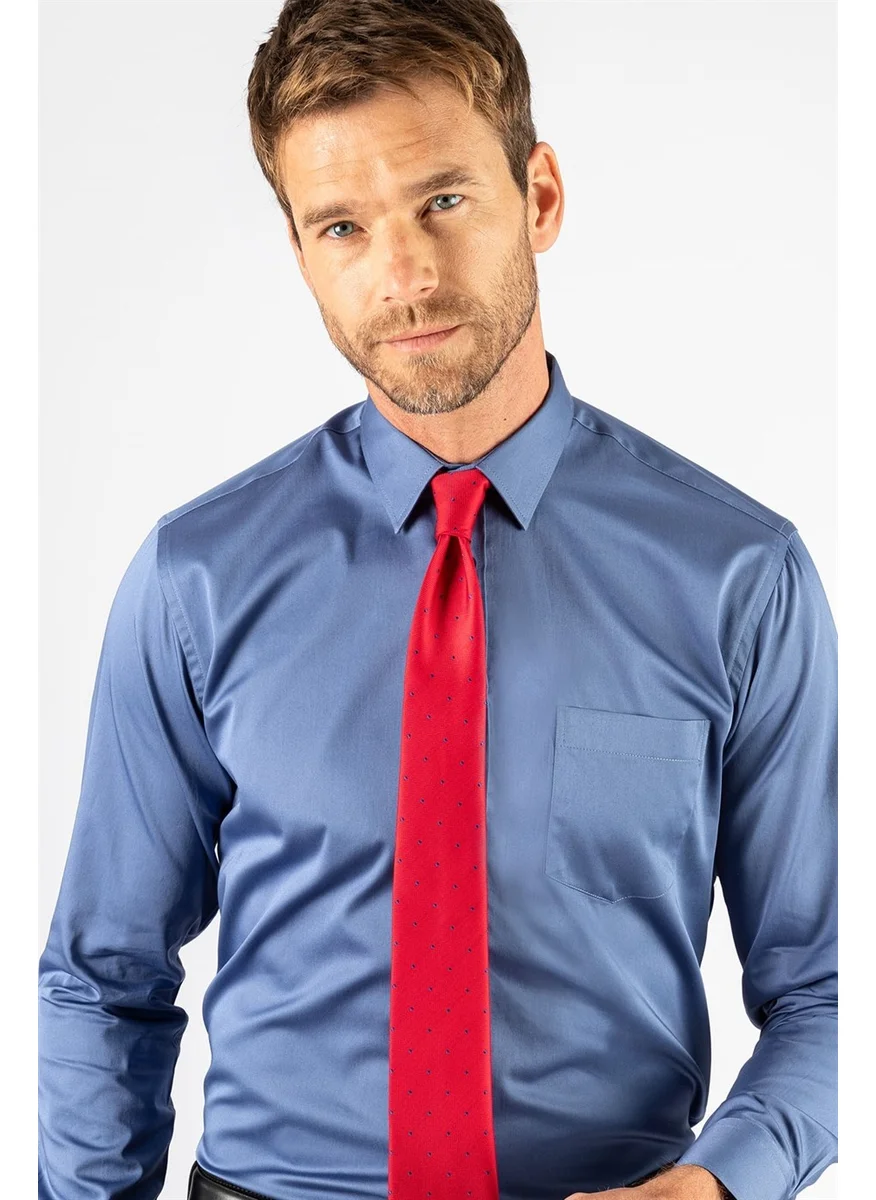 تودورس Classic Fit Relaxed Cut Plain Men's Shirt