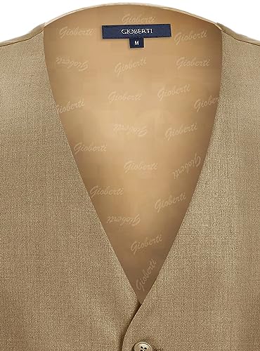 Gioberti Men's Formal Suit Vest Fit for Business or Casual Dress, Khaki, 2X-Large - Image 5