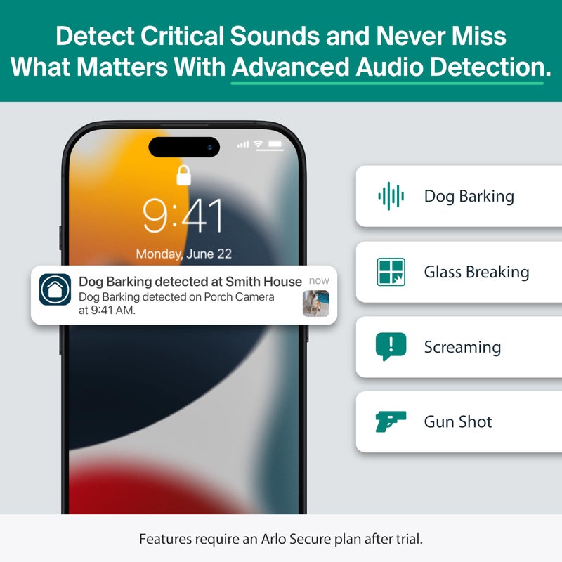 Arlo Essential Pan Tilt Security Camera 2K - Wired Plug-in Power Outdoor Camera, Person Recognition, Package Detection, Animated Preview, 1-Month Trial of Secure Plan, Auto Motion Tracking, 1 Cam - Image 3