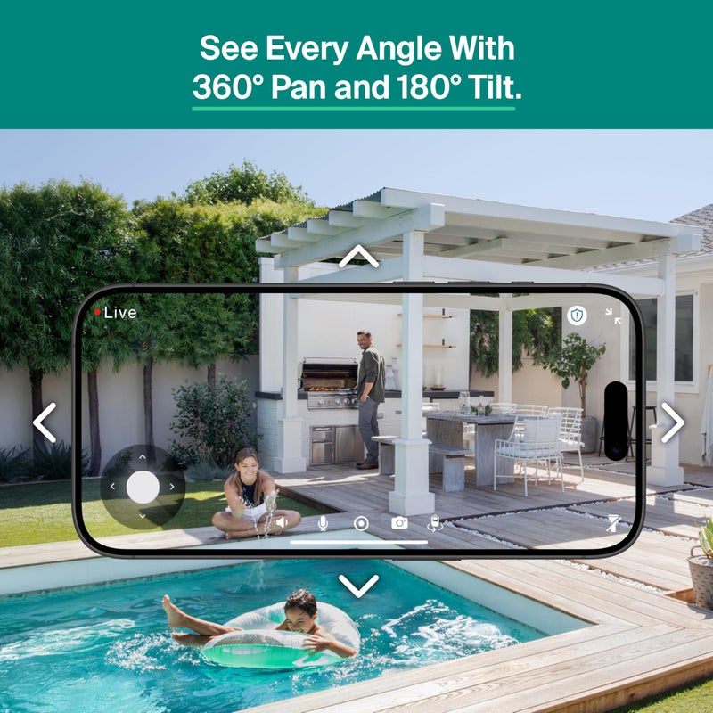 Arlo Essential Pan Tilt Security Camera 2K - Wired Plug-in Power Outdoor Camera, Person Recognition, Package Detection, Animated Preview, 1-Month Trial of Secure Plan, Auto Motion Tracking, 1 Cam - Image 5