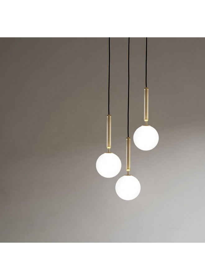 kinis Gold Kin-Gold 8051 Round Thaali Round Cluster Pendant Light/Cluster Hanging Light/Cluster Ceiling Light/Three Pendant Lamp to Décor Home/Living Room/Bedroom/Office/Dining/Café (Without Bulb) - Image 3