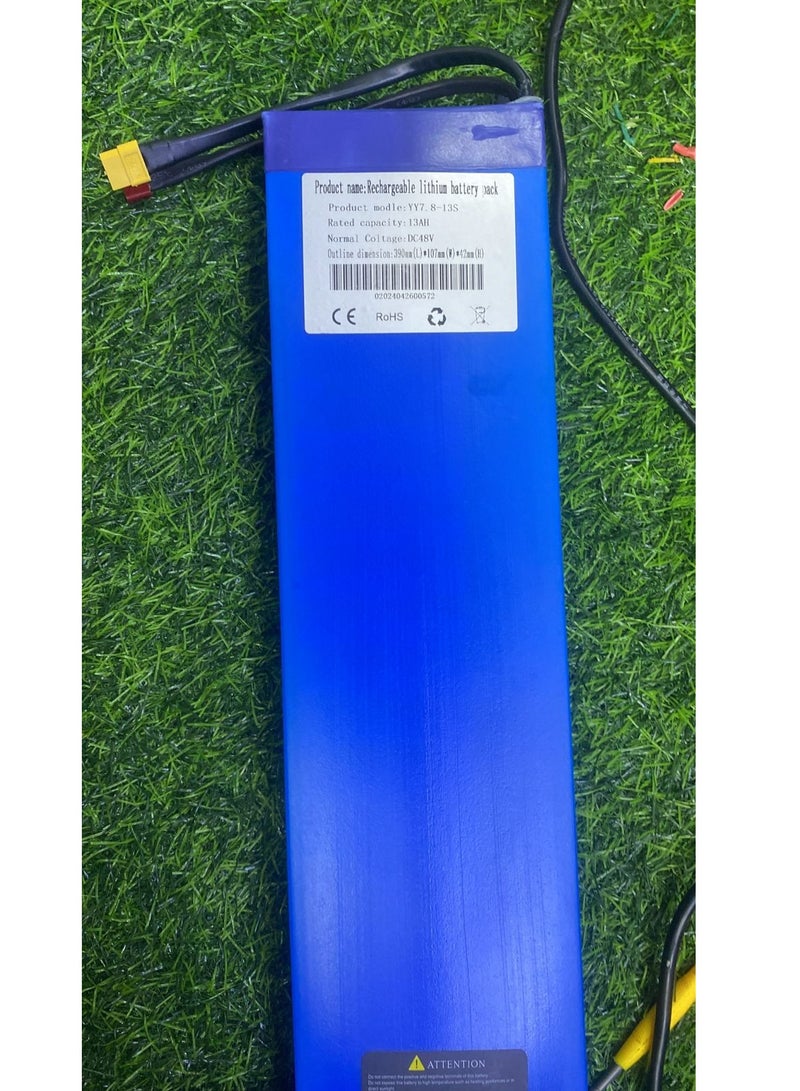 Battery Pack 48V 13AH Lithium Rechargeable Battery Pack Suitable for 200W-1000W Electric Scooter Electric Bicycles  - Image 1