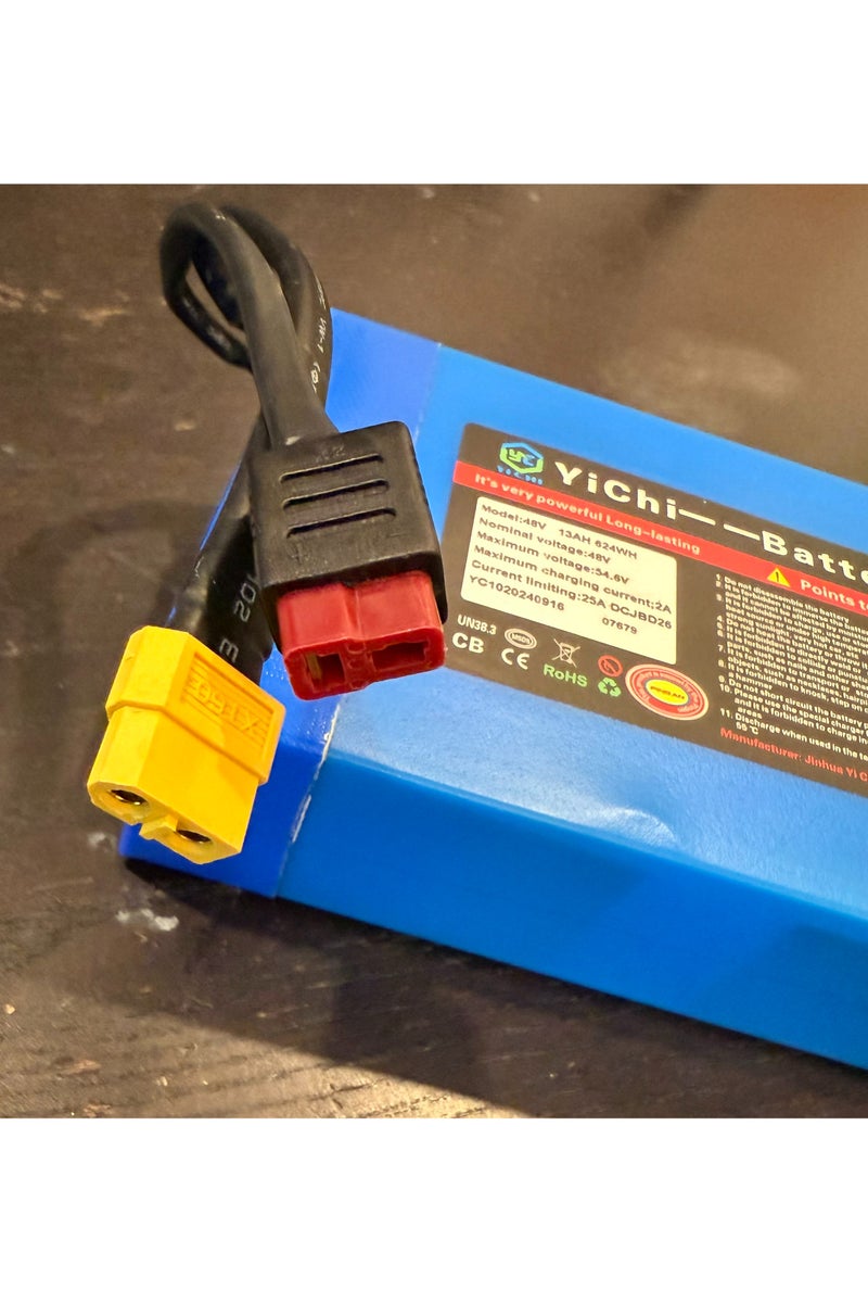 Battery Pack 48V 13AH Lithium Rechargeable Battery Pack Suitable for 200W-1000W Electric Scooter Electric Bicycles - Image 2