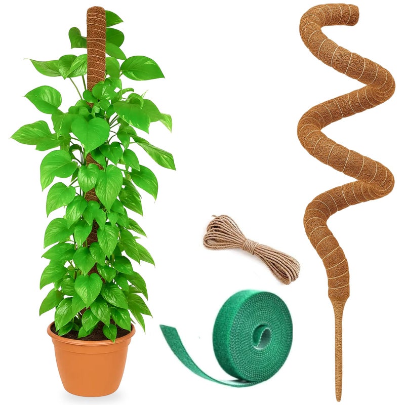 Craft911 Moss Pole Monstera Plant Support â€“ 48â€ Bendable Moss Pole Monstera Plant Support, Plant Stakes for Indoor Plants, Tall Plant Sticks Support for Climbing Plants - Image 1