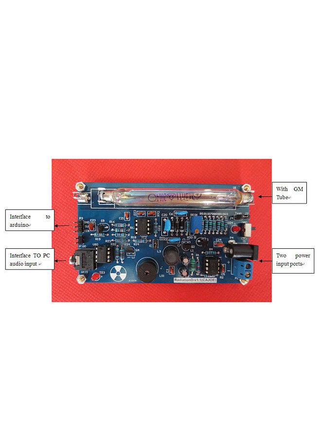 Generic - Assembled DIY Geiger Counter Kit Module Nuclear Radiation Detector LCD Display with Sound and Light Alarm Function - Image 1