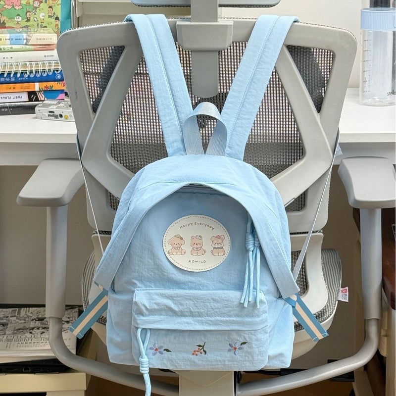 Large Capacity Solid Color Backpack for Students - Image 3