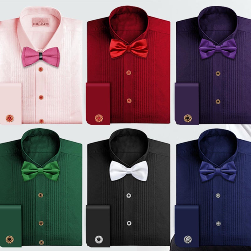 HAWSON Fancy Crystal Tuxedo Studs and Cufflinks for Men,Men's Tuxedo Shirt Accessories on Wedding Anniversary Formal Party Chrismas. - Image 5