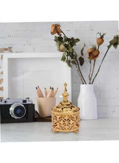 General Frankincense incense burner - Charcoal tray Metal incense burner Ebony burner with tea light holder for home decor and relaxation  - Image 2